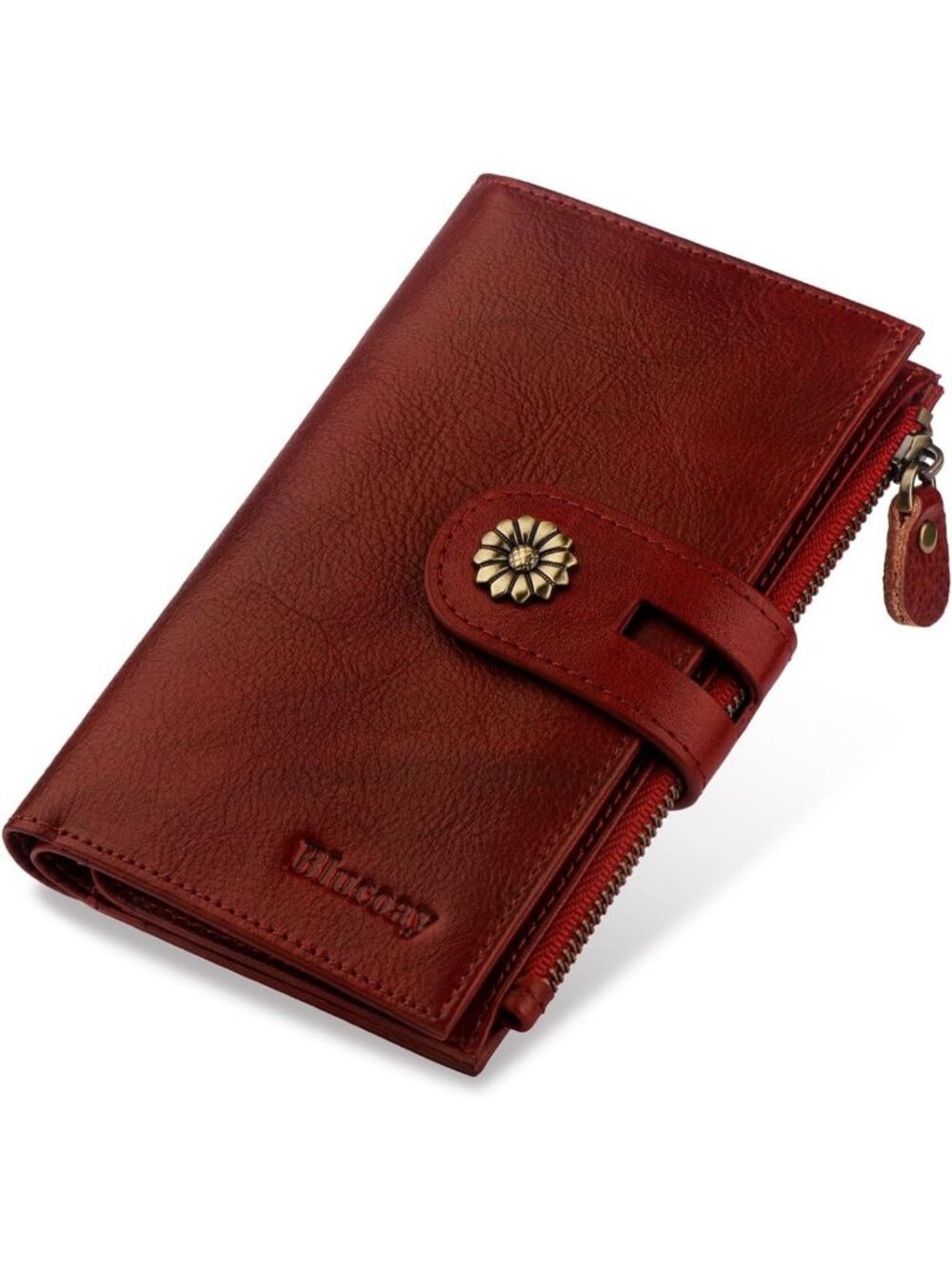 Stylish Real Leather Trifold Wallet for Women | RFID Blocking, Compact & Chic